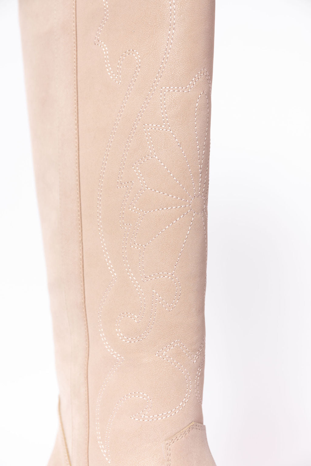 Womens Tan Tall Cowboy Boots, Pointed Toe Shaft