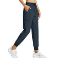 Womens Cargo Joggers, Lightweight Quick Dry Hiking Pants, Athletic Lounge Casual Travel Pants