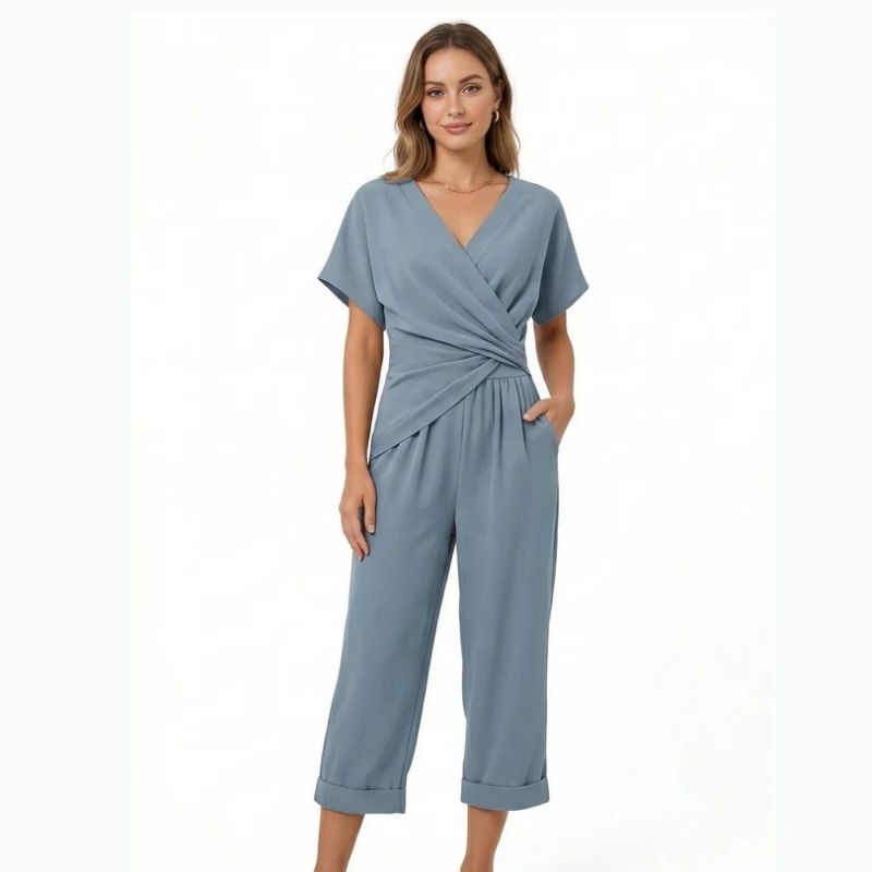 Elegant Two Piece Set, Fashionable Matching Outfit for Womens Everyday Style