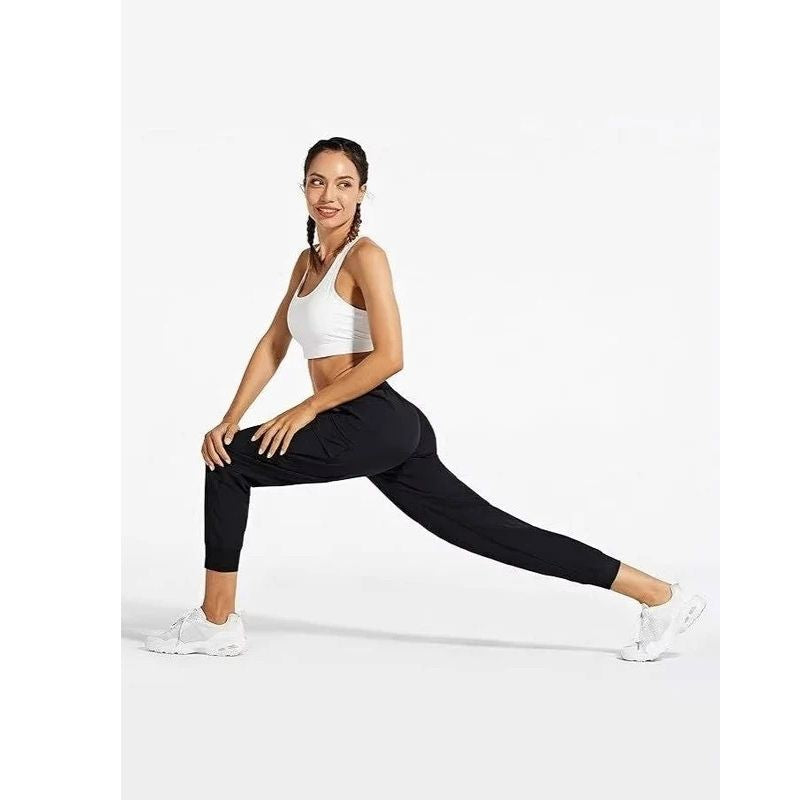Womens Cargo Joggers, Lightweight Quick Dry Hiking Pants, Athletic Lounge Casual Travel Pants