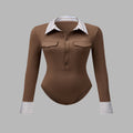 Slim Fit Button Down Shirt with Jersey Fabric and Medium Stretch