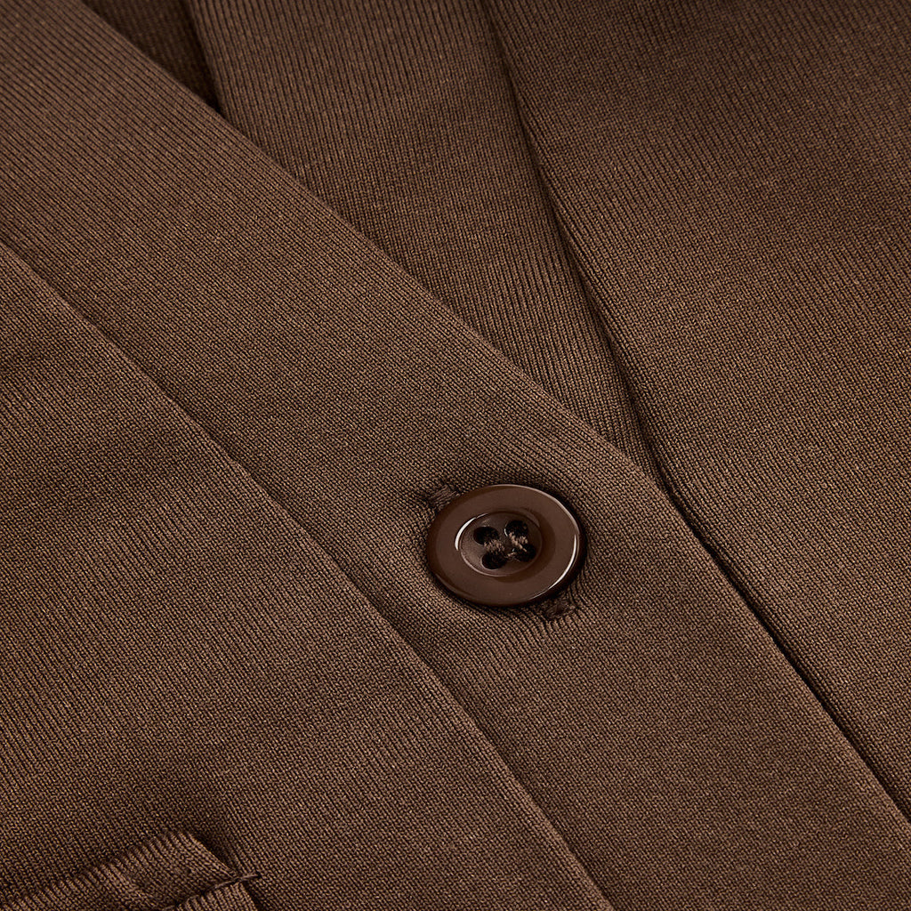 Slim Fit Button Down Shirt with Jersey Fabric and Medium Stretch