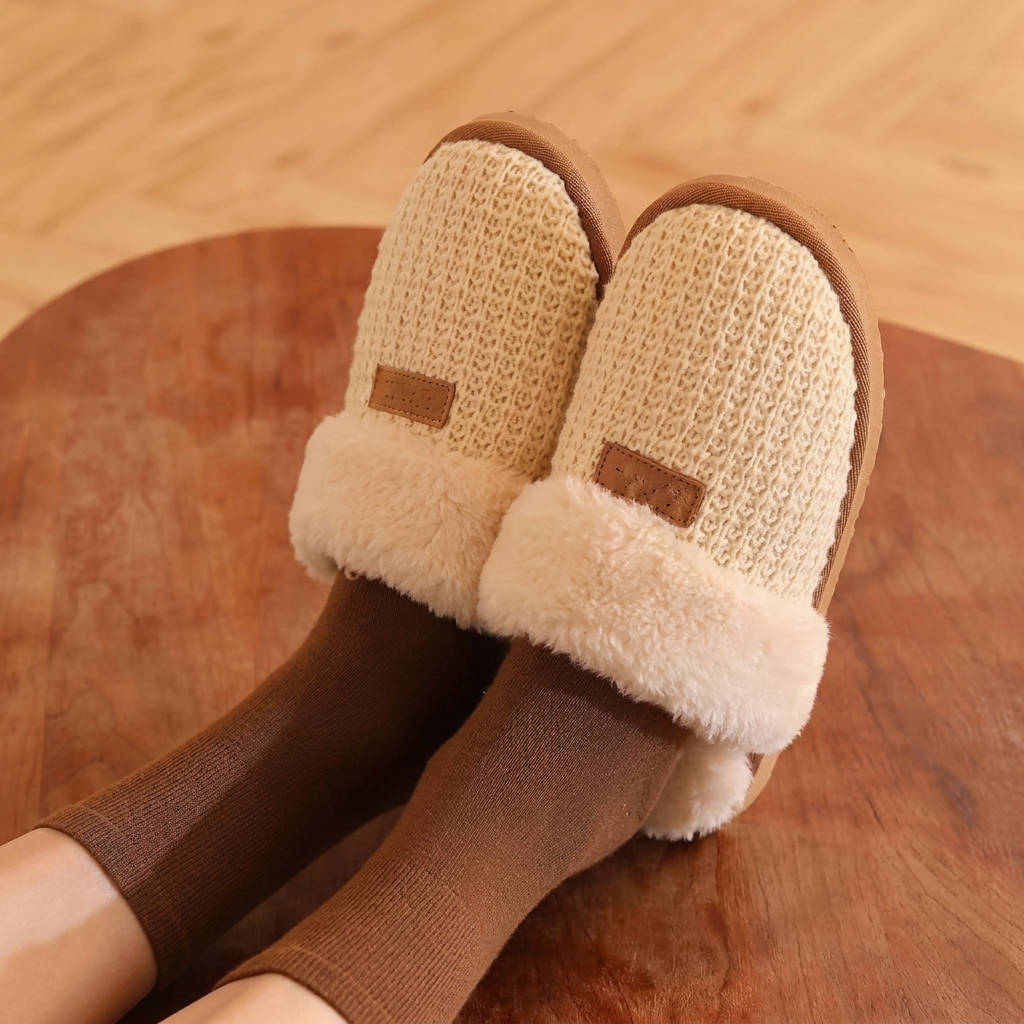 Womens Cozy House Slippers, Fuzzy Memory Foam Indoor Slip on Shoes