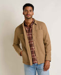 Mens Shirt Jacket, Long Sleeve Waffle Knit