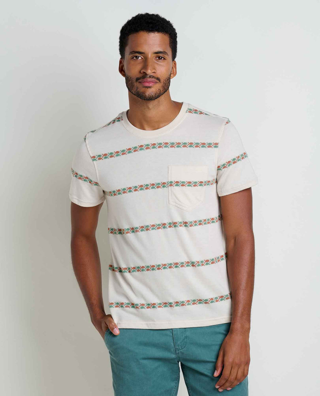 Mens Soft Crew T-Shirt Organic Blend, Durable Fit