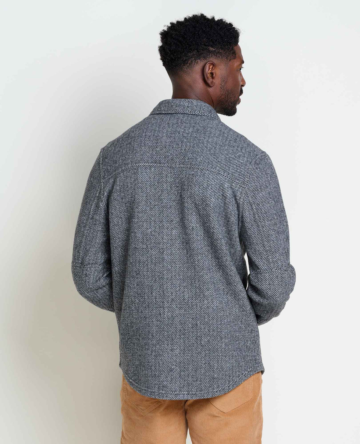 Mens Wool Shirt Jacket, Durable Textured Layer