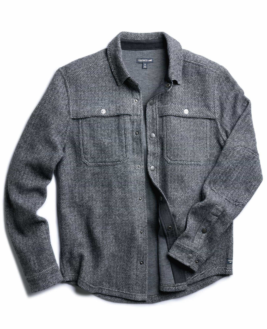 Mens Wool Shirt Jacket, Durable Textured Layer