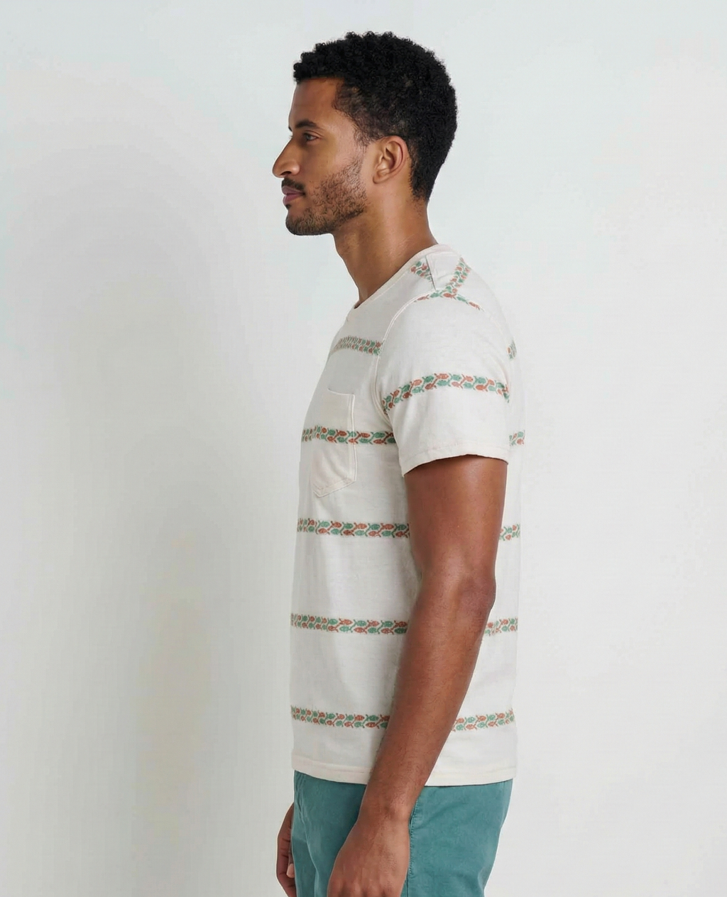 Mens Soft Crew T-Shirt Organic Blend, Durable Fit