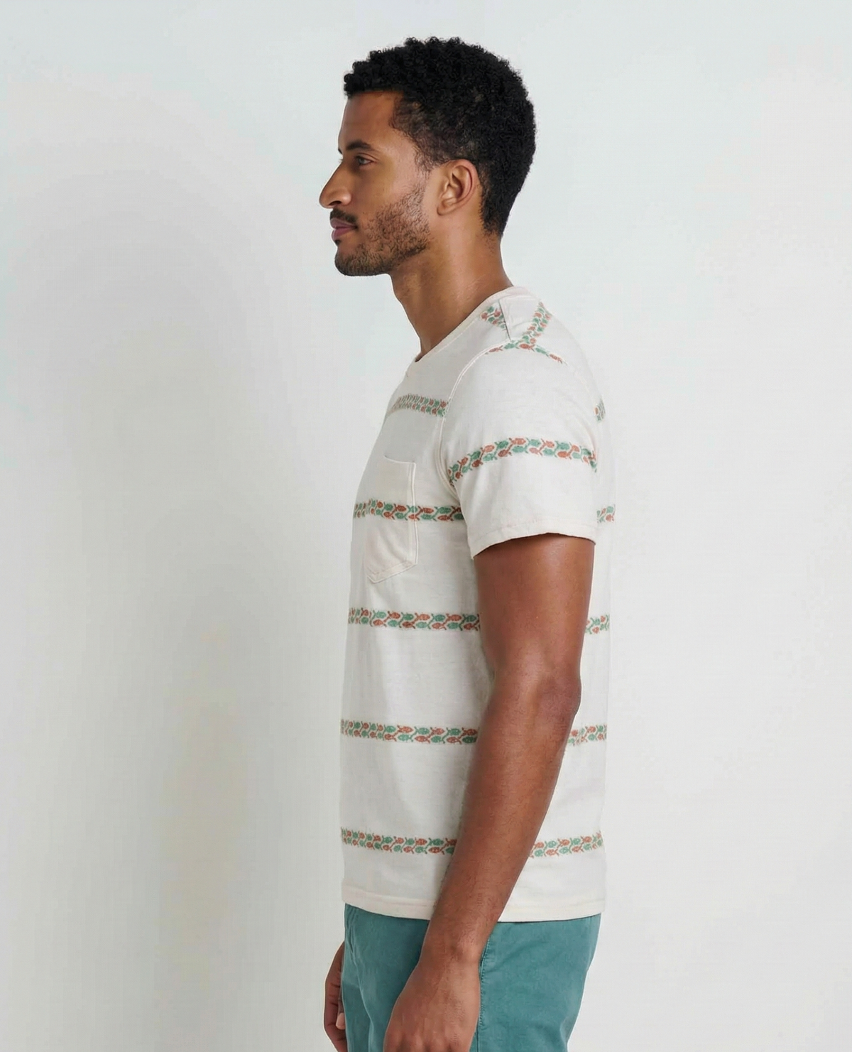 Mens Soft Crew T-Shirt Organic Blend, Durable Fit