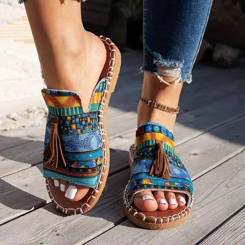 Comfortable Flat Sandals, Supportive Casual Sandals for Walking and Daily Comfort