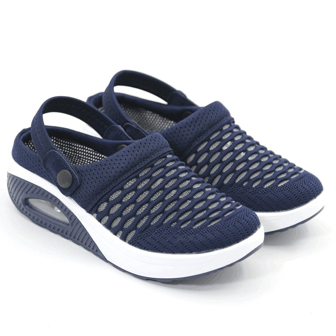 Orthopedic Sandals with Shock Absorbing Wedge Sole and Arch Support Footbed