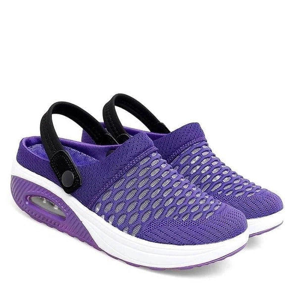 Orthopedic Sandals with Shock Absorbing Wedge Sole and Arch Support Footbed