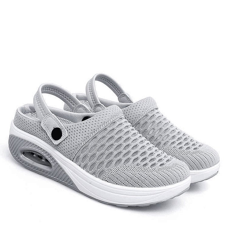 Orthopedic Sandals with Shock Absorbing Wedge Sole and Arch Support Footbed