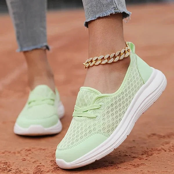 Womens Orthopedic Walking Shoes with Memory Foam Cushioning and Mesh Breathability