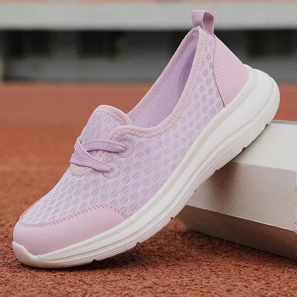 Womens Orthopedic Walking Shoes with Memory Foam Cushioning and Mesh Breathability