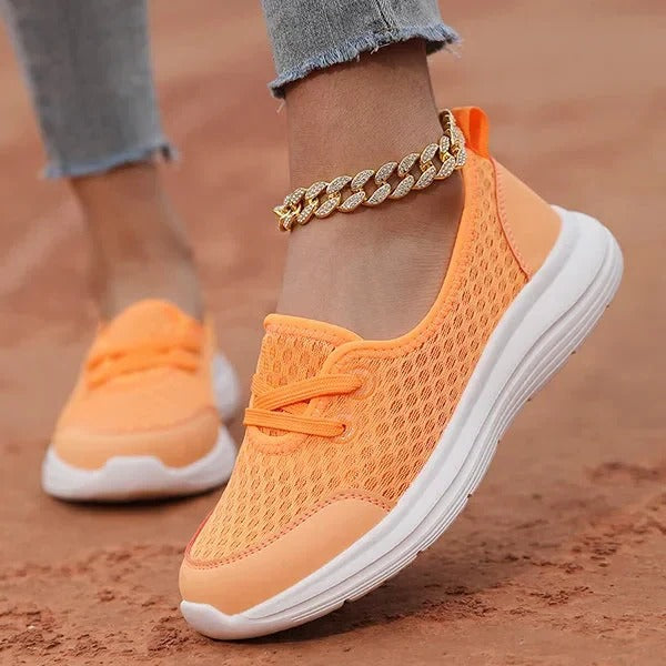 Womens Orthopedic Walking Shoes with Memory Foam Cushioning and Mesh Breathability