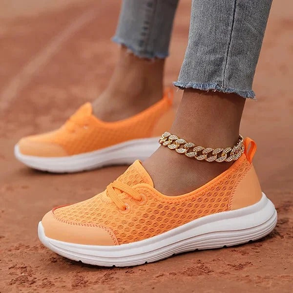Womens Orthopedic Walking Shoes with Memory Foam Cushioning and Mesh Breathability