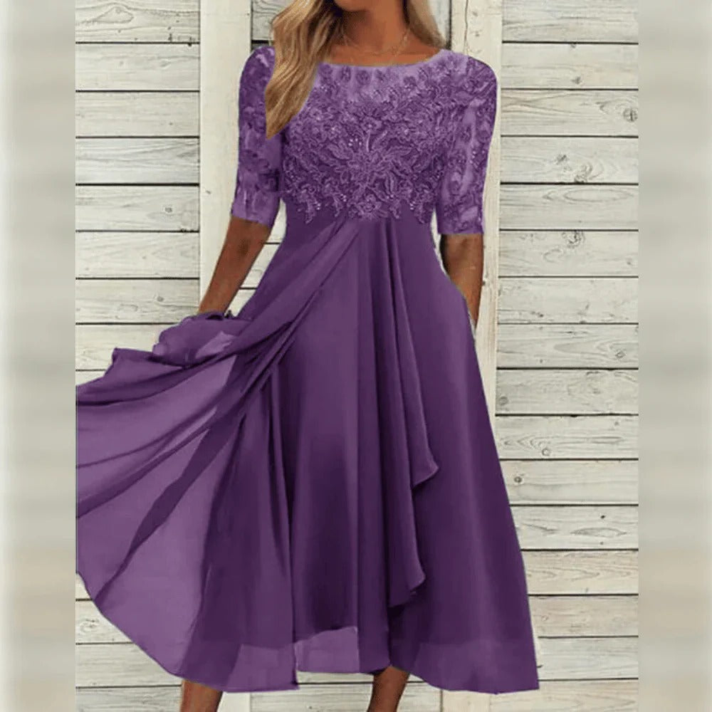 Tailored Womens Dress with Breathable Fabric and Versatile Style for Events