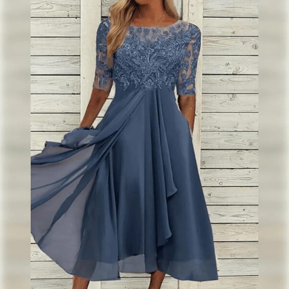 Tailored Womens Dress with Breathable Fabric and Versatile Style for Events