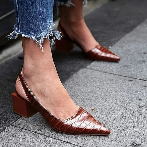 Womens Dress Pumps with Contoured Arch Support and Cushioned Insole