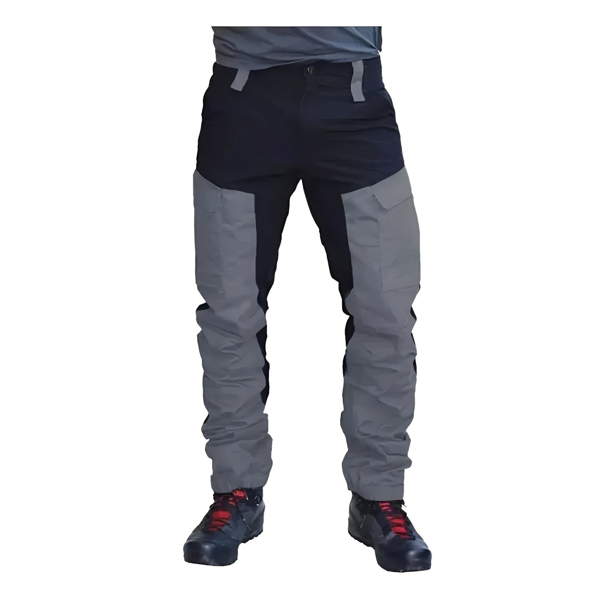 Water-Resistant Cargo Work Pants with Reinforced Seams and Relaxed Fit