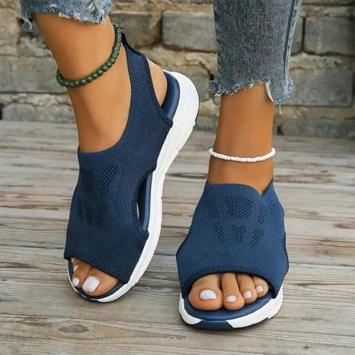 Womens Memory Foam Sandals with Arch Support and Breathable Mesh, Washable