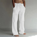 Breathable Linen Trousers with Relaxed Fit and Lightweight Construction