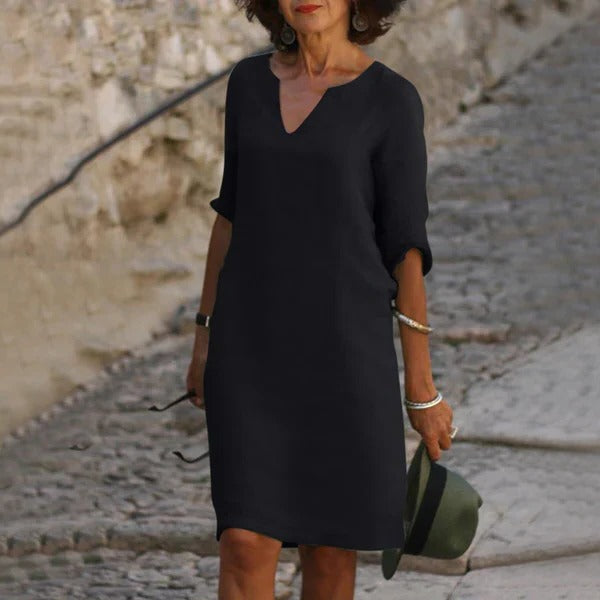 Breathable Cotton Polyester Dress