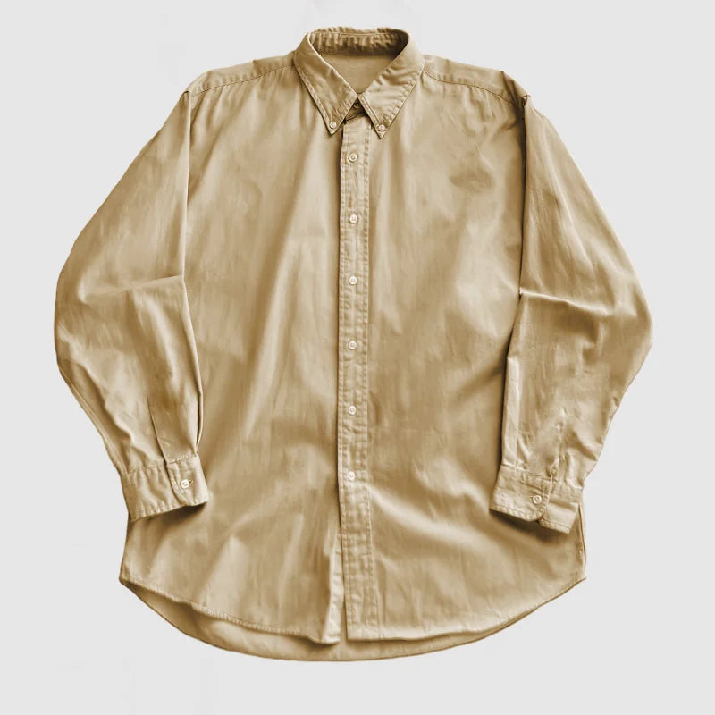 Button Down Shirt with Long Sleeves and Tailored Cut