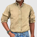 Button Down Shirt with Long Sleeves and Tailored Cut