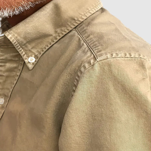 Button Down Shirt with Long Sleeves and Tailored Cut